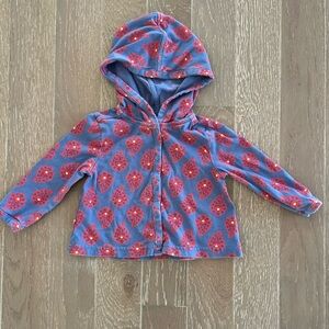 Tea Collection Blue and Red Patterned Long Sleeve Tee